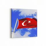 Olla 17552K Türk Bayrağı Görseli Kare Kanvas Tablo, Ölçü 60X60