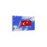 Olla 17552Y Türk Bayrağı Görseli Yatay Kanvas Tablo, Ölçü 30X20