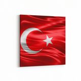 Olla 17553K Türk Bayrağı Görseli Kare Kanvas Tablo, Ölçü 60X60