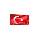 Olla 17553YD Türk Bayrağı Görseli Yatay Dar Kanvas Tablo, Ölçü 100X50