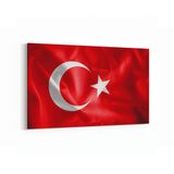 Olla 17555Y Türk Bayrağı Görseli Yatay Kanvas Tablo, Ölçü 100X70