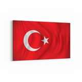 Olla 17556Y Türk Bayrağı Görseli Yatay Kanvas Tablo, Ölçü 90X60