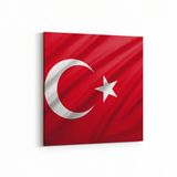 Olla 17557K Türk Bayrağı Görseli Kare Kanvas Tablo, Ölçü 60X60