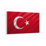 Olla 17557Y Türk Bayrağı Görseli Yatay Kanvas Tablo, Ölçü 30X20