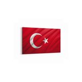Olla 17557Y Türk Bayrağı Görseli Yatay Kanvas Tablo, Ölçü 70X50