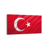 Olla 17557YD Türk Bayrağı Görseli Yatay Dar Kanvas Tablo, Ölçü 60X30