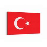 Olla 17562Y Türk Bayrağı Görseli Yatay Kanvas Tablo, Ölçü 100X70
