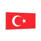 Olla 17562YD Türk Bayrağı Görseli Yatay Dar Kanvas Tablo, Ölçü 80X40