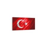 Olla 17563YD Türk Bayrağı Görseli Yatay Dar Kanvas Tablo, Ölçü 80X40
