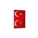 Olla 17564D Türk Bayrağı Görseli Dikey Kanvas Tablo, Ölçü 50X75