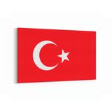 Olla 17565Y Türk Bayrağı Görseli Yatay Kanvas Tablo, Ölçü 100X70