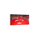 Olla 17566YD Türk Bayrağı Görseli Yatay Dar Kanvas Tablo, Ölçü 100X50
