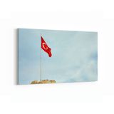 Olla 17567Y Türk Bayrağı Görseli Yatay Kanvas Tablo, Ölçü 100X70