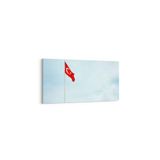 Olla 17567YD Türk Bayrağı Görseli Yatay Dar Kanvas Tablo, Ölçü 120X60