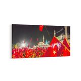 Olla 17569YD Türk Bayrağı Görseli Yatay Dar Kanvas Tablo, Ölçü 60X30