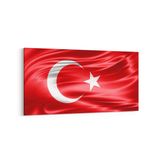 Olla 17571YD Türk Bayrağı Görseli Yatay Dar Kanvas Tablo, Ölçü 60X30