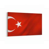 Olla 17572Y Türk Bayrağı Görseli Yatay Kanvas Tablo, Ölçü 30X20