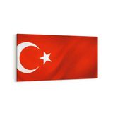 Olla 17572YD Türk Bayrağı Görseli Yatay Dar Kanvas Tablo, Ölçü 60X30
