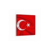 Olla 17574K Türk Bayrağı Görseli Kare Kanvas Tablo, Ölçü 70X70