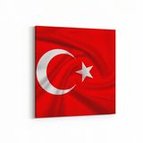 Olla 17574K Türk Bayrağı Görseli Kare Kanvas Tablo, Ölçü 80X80