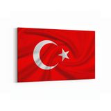Olla 17574Y Türk Bayrağı Görseli Yatay Kanvas Tablo, Ölçü 40X30