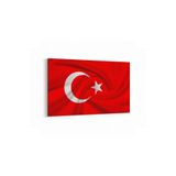 Olla 17574Y Türk Bayrağı Görseli Yatay Kanvas Tablo, Ölçü 90X60