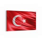 Olla 17576Y Türk Bayrağı Görseli Yatay Kanvas Tablo, Ölçü 90X60