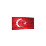 Olla 17578YD Türk Bayrağı Görseli Yatay Dar Kanvas Tablo, Ölçü 100X50