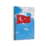 Olla 17581D Türk Bayrağı Görseli Dikey Kanvas Tablo, Ölçü 80X120
