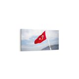 Olla 17582YD Türk Bayrağı Görseli Yatay Dar Kanvas Tablo, Ölçü 60X30