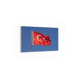 Olla 17585Y Türk Bayrağı Görseli Yatay Kanvas Tablo, Ölçü 70X50