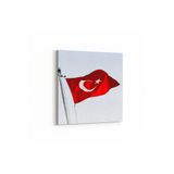 Olla 17586K Türk Bayrağı Görseli Kare Kanvas Tablo, Ölçü 60X60