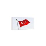 Olla 17586YD Türk Bayrağı Görseli Yatay Dar Kanvas Tablo, Ölçü 100X50