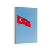 Olla 17587D Türk Bayrağı Görseli Dikey Kanvas Tablo, Ölçü 70X105