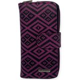 Ollbag OL-1064L Büyük Boy Kadın Cüzdan - Mor - Siyah