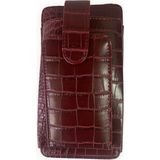 Ollbag OL-2037 Kadın Zincir Askılı Mini Çanta Cüzdan - Bordo