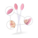 Ollevra 2 Adet Dudak Fırçası Peeling Etkili Gözenek Siyah Nokta Temizleyici Akne Giderici Çift Yönl - Çok Renkli