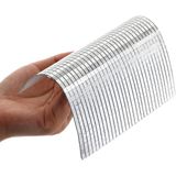 OLLEVRA Kare Silver Cam Mozaik 30x30 cm Fayans Çıkartmaları El İşi Kare Cam Fayans Kendinden Yapışkanlı Aynalı Dekor Pan
