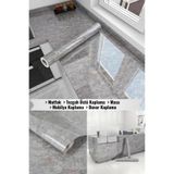 OLLEVRA Mermer Desenli Sticker Folyo Atina Grisi 60CM*5MT