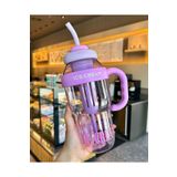 Olomo 1300 Ml Detoks Su Şişesi ,pipetli Süzgeçli Spor Matara,taşıma Saplı, Büyük Suluk Okul,seyahat