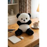Olomo Peluş 23 cm Ayı ve Panda Yumuşak Dokulu, Sevimli Görünüm, Çocuklar ve Bebekler İçin Oyuncak