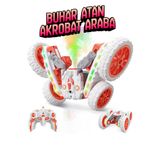 Olomo Uzaktan Kumandalı Full Fonksiyon 2.4GHz Şarjlı Buhar Atan Akrobat Araba – Egzozdan Duman Çıkaran, 360° Dönüşlü Takla Atan Işıklı ve Sesli RC Drift Arabası (6+ Yaş)
