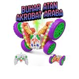 Olomo Uzaktan Kumandalı Full Fonksiyon 2.4GHz Şarjlı Buhar Atan Akrobat Araba – Egzozdan Duman Çıkaran, 360° Dönüşlü Takla Atan Işıklı ve Sesli RC Drift Arabası (6+ Yaş)H05-H06-H07