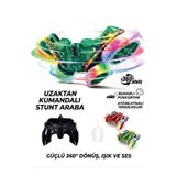 Olomo Uzaktan Kumandalı Işıklı Buharlı Akrobat Araba - 2.4G Şarjlı 360° Dönen Takla Atan Oyuncak Araba HG4-45
