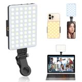 OLRPT Selfie Işık, Ön ve Arka Klipsli Telefon Işığı, 3 Işık Modlu 60 LED Taşınabilir Işık, Telefon, iPhone, IPad, Dizüstü Bilgisayar, TikTok, Makyaj, Canlı Yayın, Vlog için 5000mAh Şarj Edilebilir