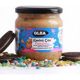 Olsa: Konfeti Çıtır | Bonibon, Kakaolu Sandviç Bisküvi, Renkli Pasta Süsleriyle Fıstık Ezmesi 400 G - 400 gr
