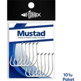 Olta İğnesi - Mustad - 92553 - Nikel - No: 5/0 (10'Lu Paket)