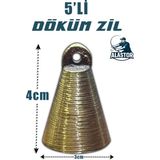 Olta Zili Balıkçılık Için Zil Döküm Zil Döküm Çan Zil - 5'Li