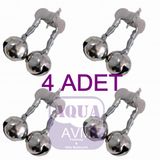 Olta Zili Çiftli Metal Kıskaçlı Kamış Zili 4 Adet