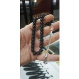Oltu Erzurum Oltu taşı sade yuvarlak 9 mm tesbih